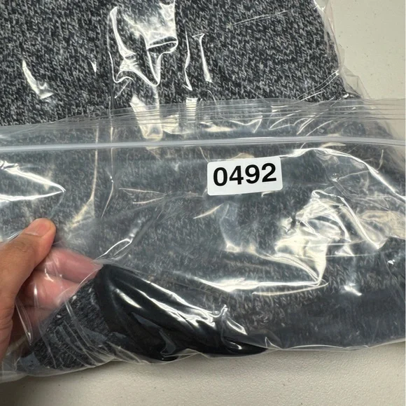 Woolrich Charcoal Gray Half Zip Knit Sweater Outdoor Casual Gorp Core Hiking L - Picture 14 of 14